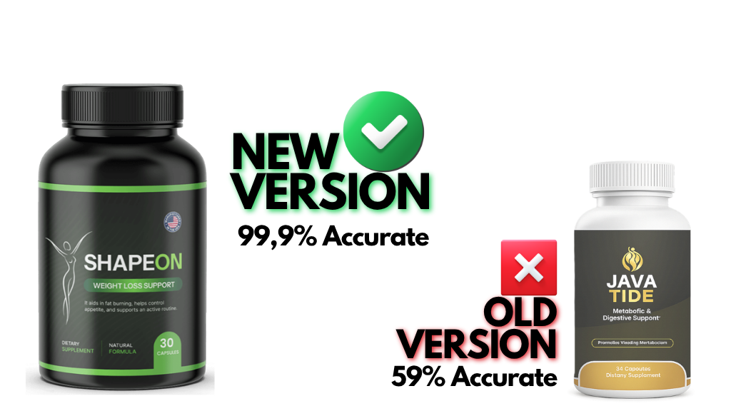 JavaTide discontinued versus ShapeOn new upgraded formula